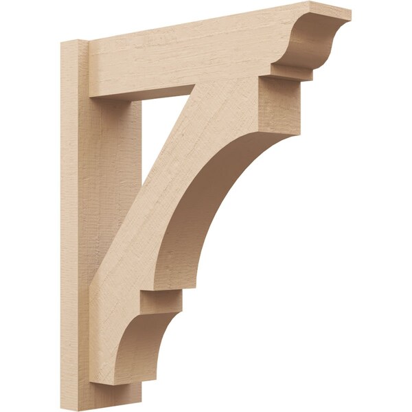 Ekena Millwork 6-in W x 22-in D x 26-in H Balboa Trad Rough Cedar Woodgrain TimberThane Outlooker, Primed Tan OUTUR060X22X26BOA04RCPR - main